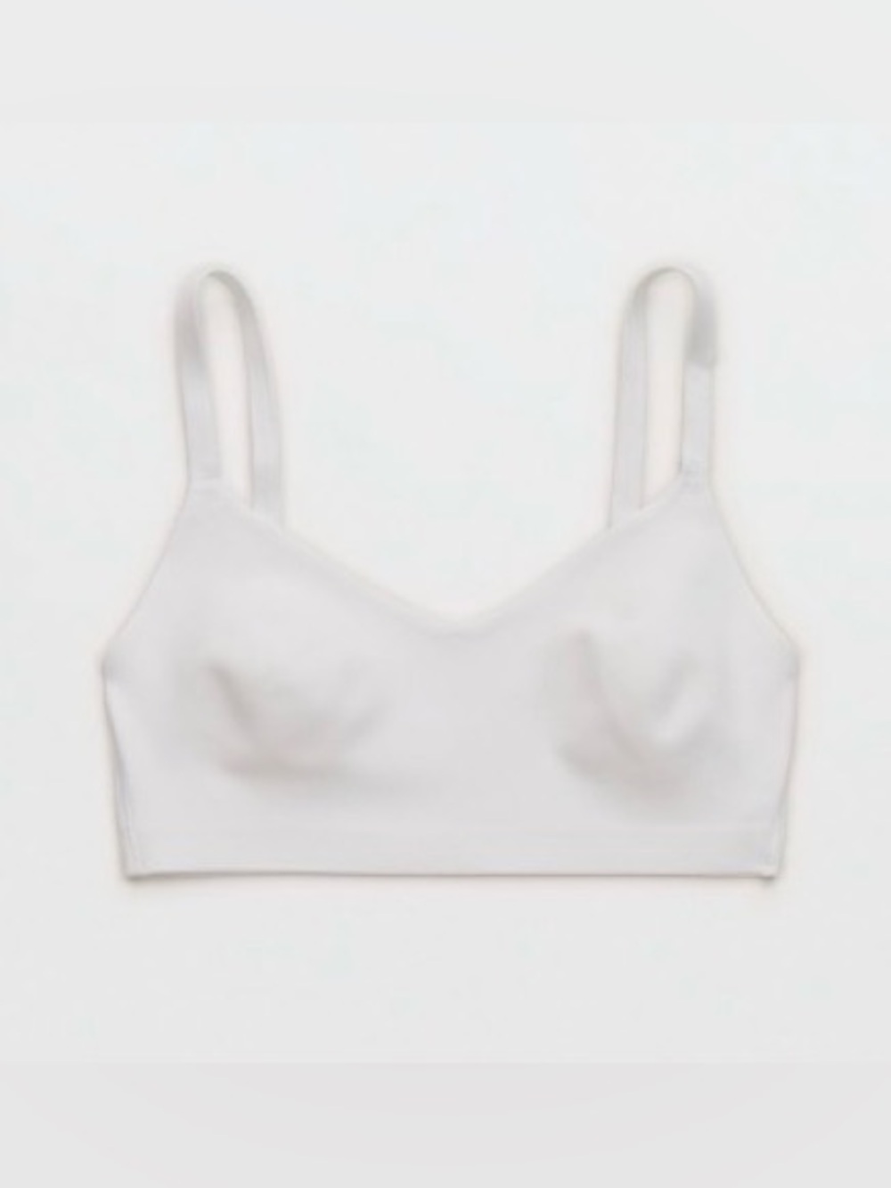 NWT OFFLINE by Aerie Real Me XTRA On-The-Go Double V Sports Bra | White | L - Picture 4 of 5